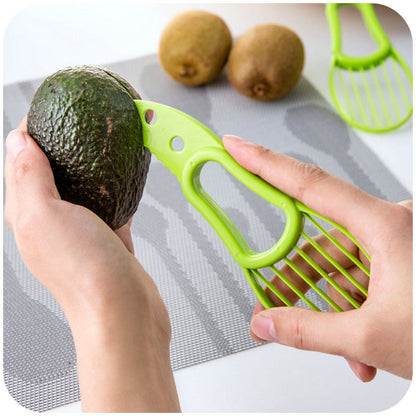 3 in 1 Avocado Slicer Shea Corer Butter Peeler Fruit Cutter Pulp Separator Plastic Knife Kitchen Vegetable Tools